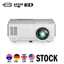 Portable mini LED Projector Mobile Home Theater Beamer Full HD Video Camping Projeksiyon Display 2000 Lumens