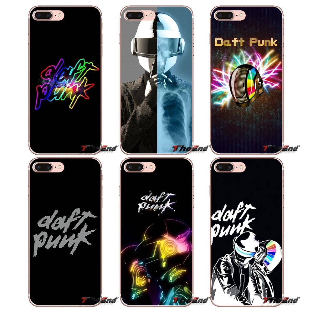 For Samsung Galaxy J1 J2 J3 J5 J7 A3 A5 A7 2015 2016 2017 J330 J530 J730 daft punk helmet Music Transparent Soft Shell Covers | Мобильные