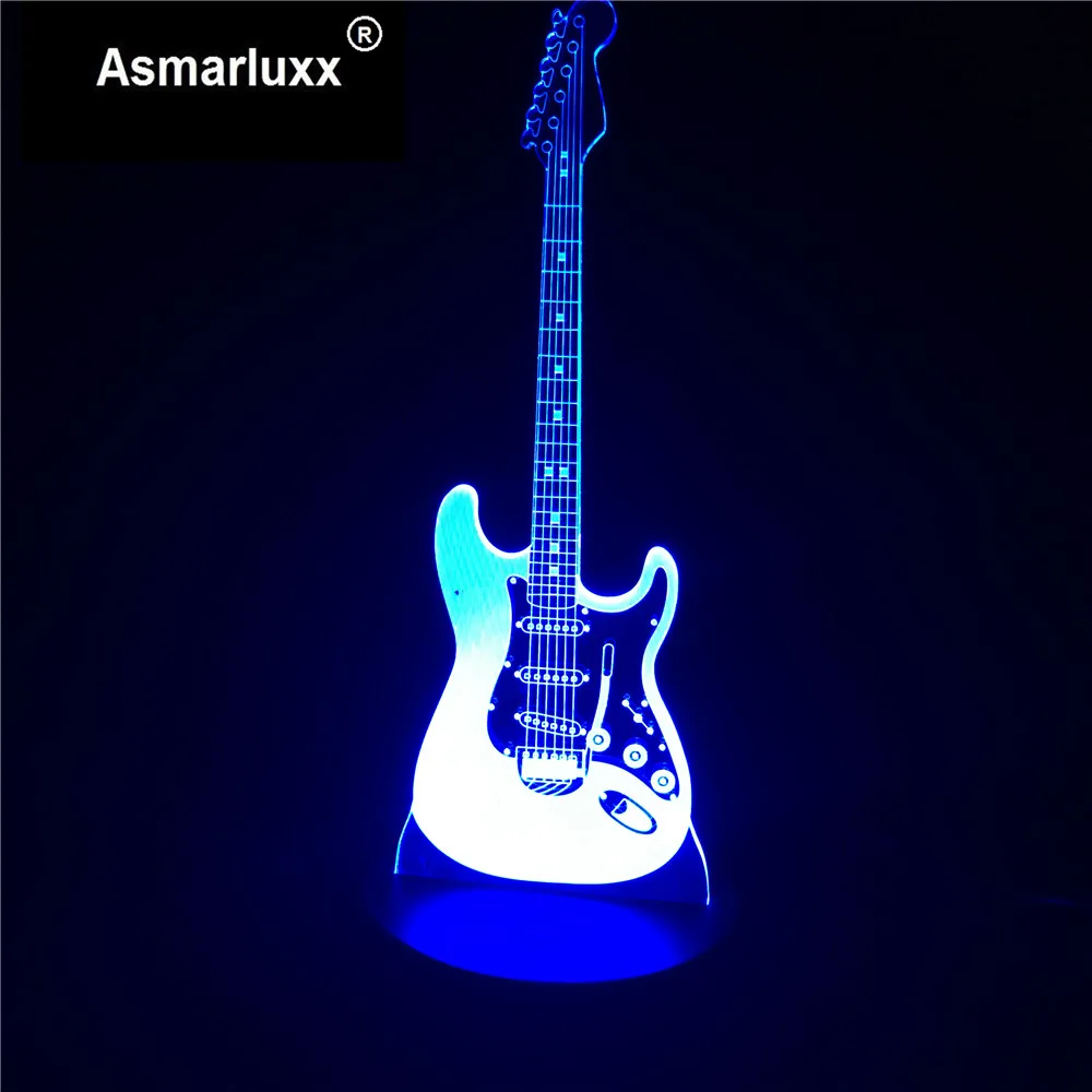 Asmarluxx Guitar 3d led lamp0004
