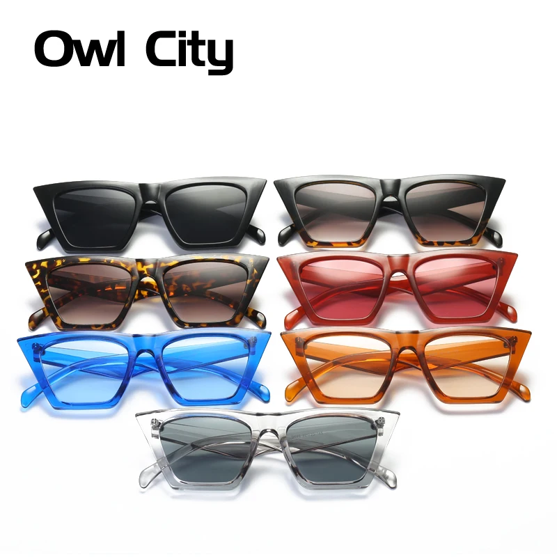 Сова город кошачий глаз женские солнцезащитные очки Брендовые дизайнерские ретро солнцезащитные очки мужские винтажные женские очки UV400 классические солнцезащитные очки