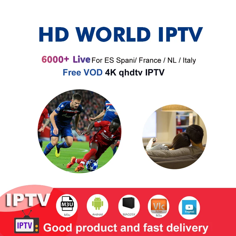 

Stable IPTV Subscription 4K Full HD M3U for France US UK Italia Germany Spain android tv box IPTV 6000+live HD Channels