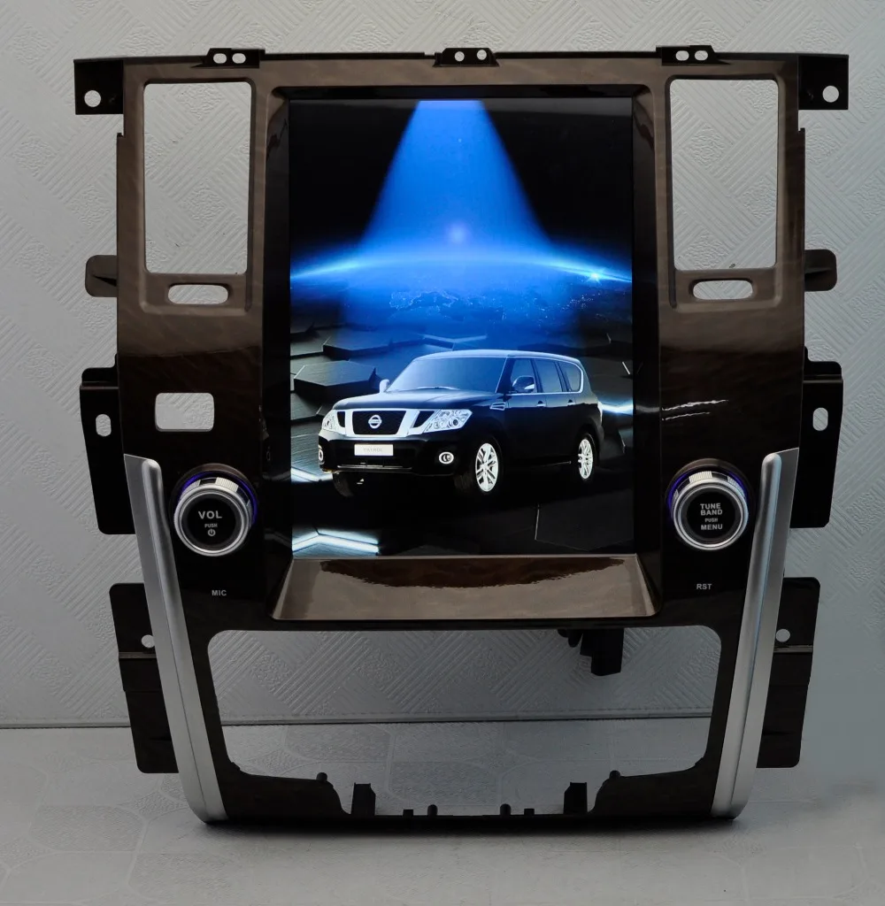10," вертикальная автомобильный сенсорный экран в стиле Tesla мультимедиа для Android Стерео DVD gps навигации для Nissan Patrol 2009 2010 2011 2012 2013
