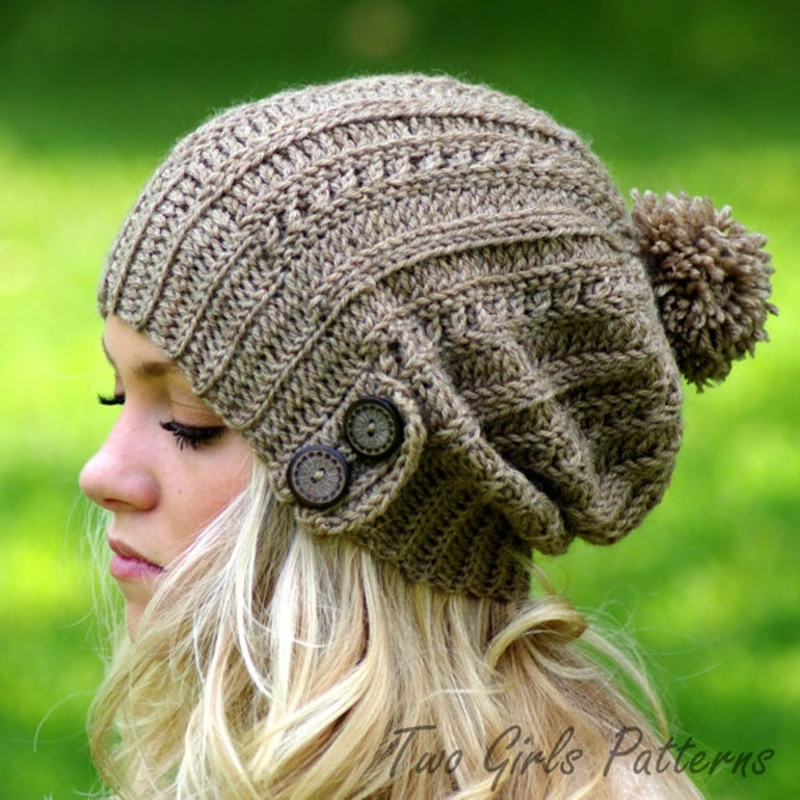 

2018 Lady Girl Women Cold Warm Winter Fur Knitted Hat Slouchy Beanie Cap Warm Hat Stretchy kintted Solid Soft New