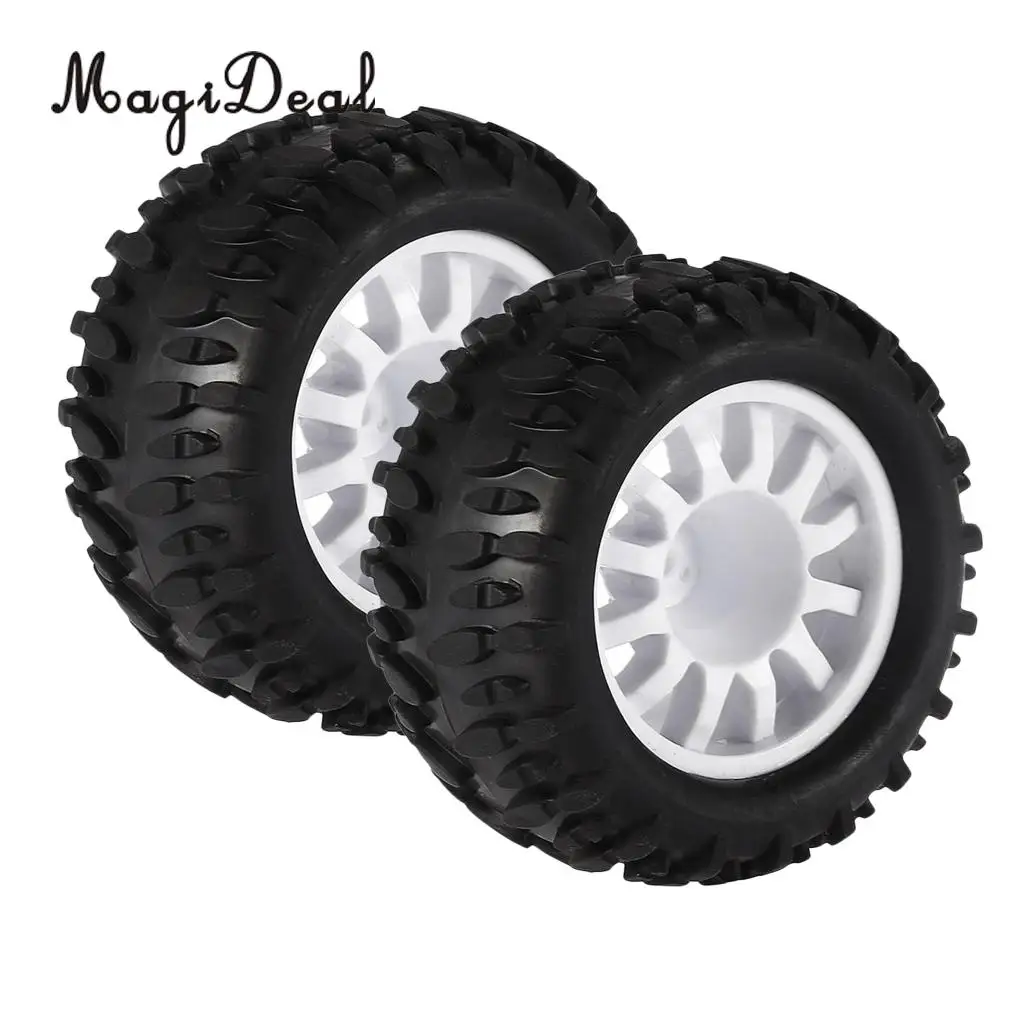 MagiDeal Rubber 1/16 RC Climbing Car Monster Truck Wheels Tyres Tire for HSP HPI ZD Racing GizmoVine WPL FS Wltoys RC Car Parts
