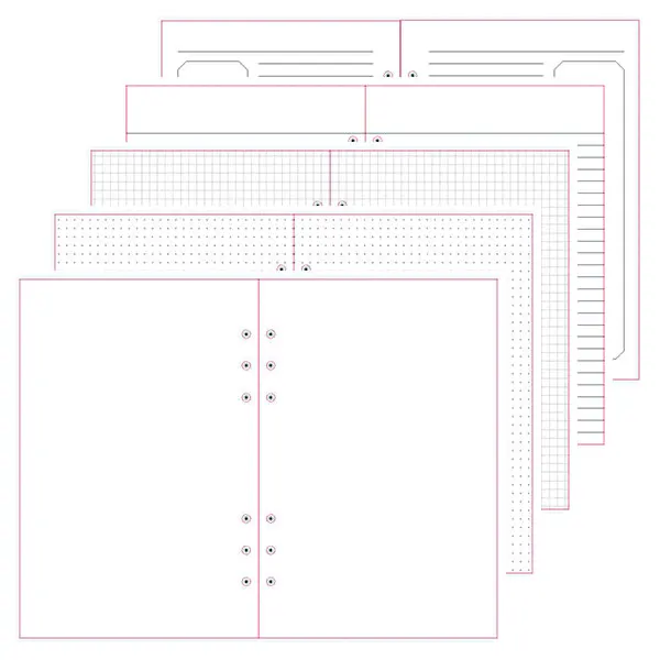 Lovedoki A5A6 спиральный блокнот наполнитель бумажный планировщик внутренняя страница внутри бумага s для dokibook Канцелярия канцелярский магазин 40 листов