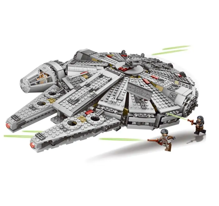 

Millennium Falcon Star Wars Set 1381 Pcs Mini Bricks Single Sale Models & Building Blocks Toys for Children legoing Starwars