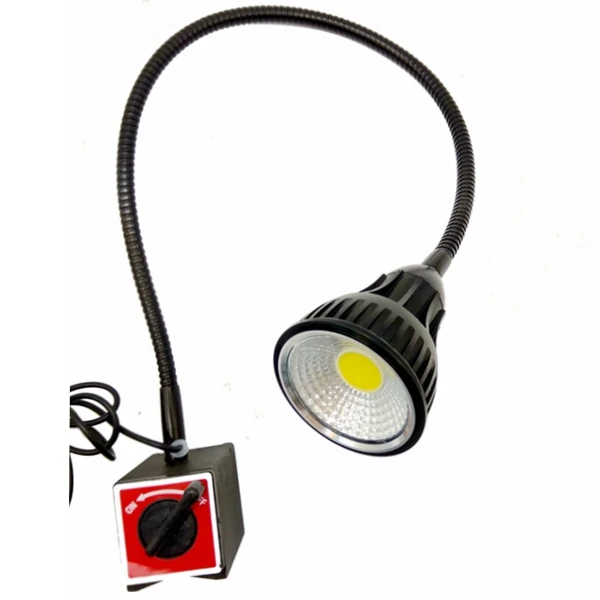 flexible goose neck machine light with magnetic base