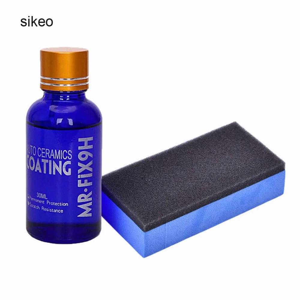 sikeo Car Care Liquid Glass 9H Crystal Coating Nano Hydrophobic Ceramic 1pc 30ML Kit | Автомобили и мотоциклы