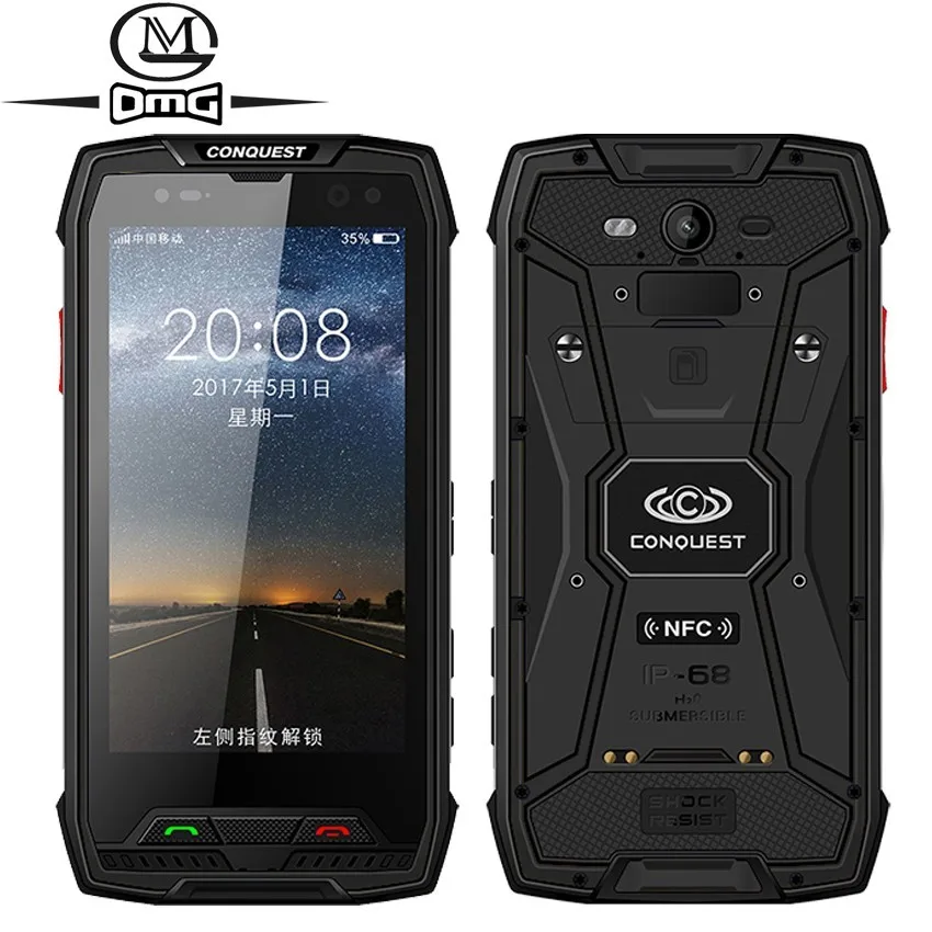 

Conquest S11 7000mAh NFC OTG IP68 Shockproof 4G Smartphone Android 7.0 4GB RAM 64GB 128GB ROM cell phones Rugged mobile Phone