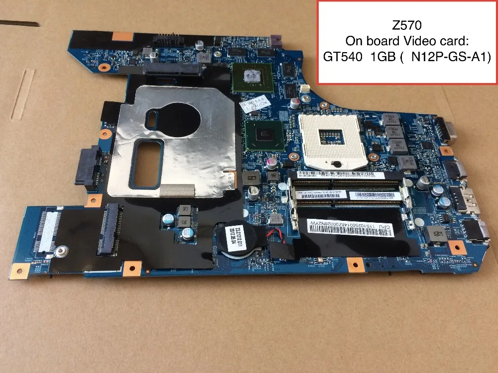 Материнская плата 48.4PA01.021 для ноутбука Lenovo Z570 материнская GT540M 2 Гб | Компьютеры и
