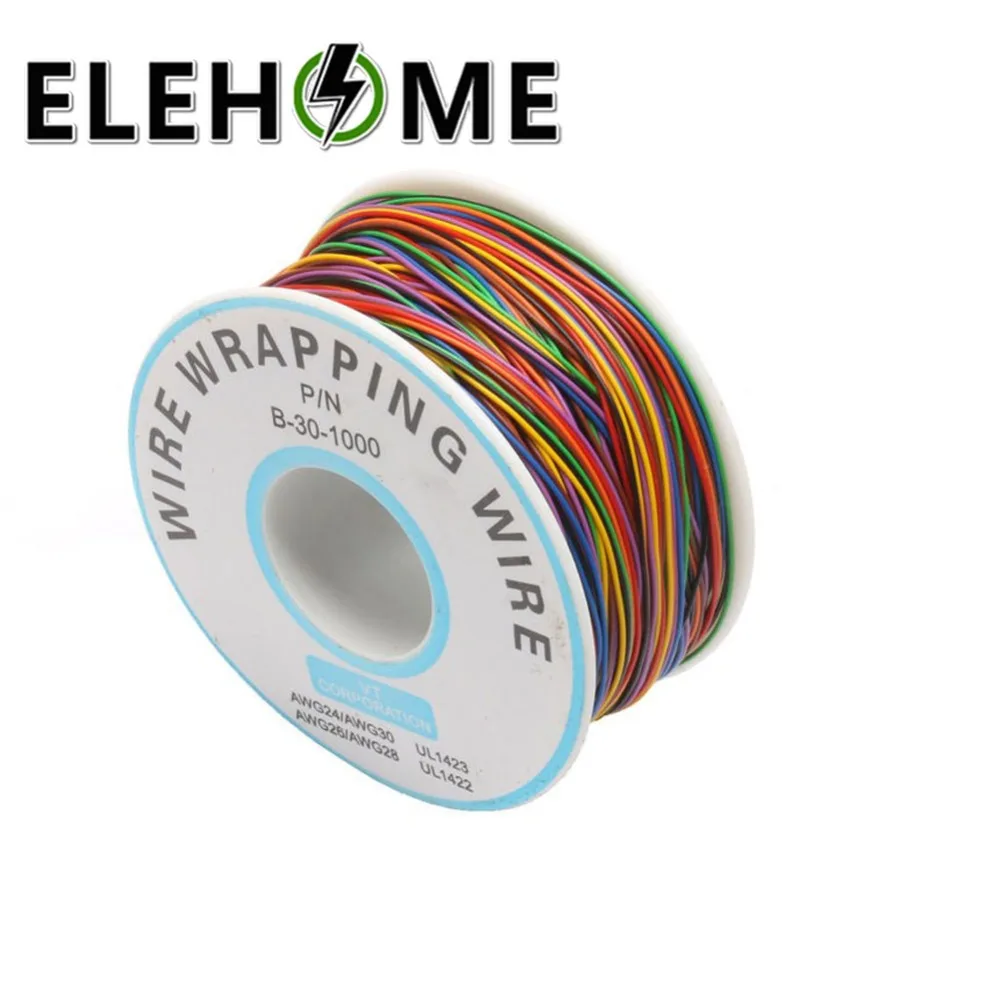 8 цветов Ok провода электрический провод 265 м 30AWG оберточная проволока Луженая Медь