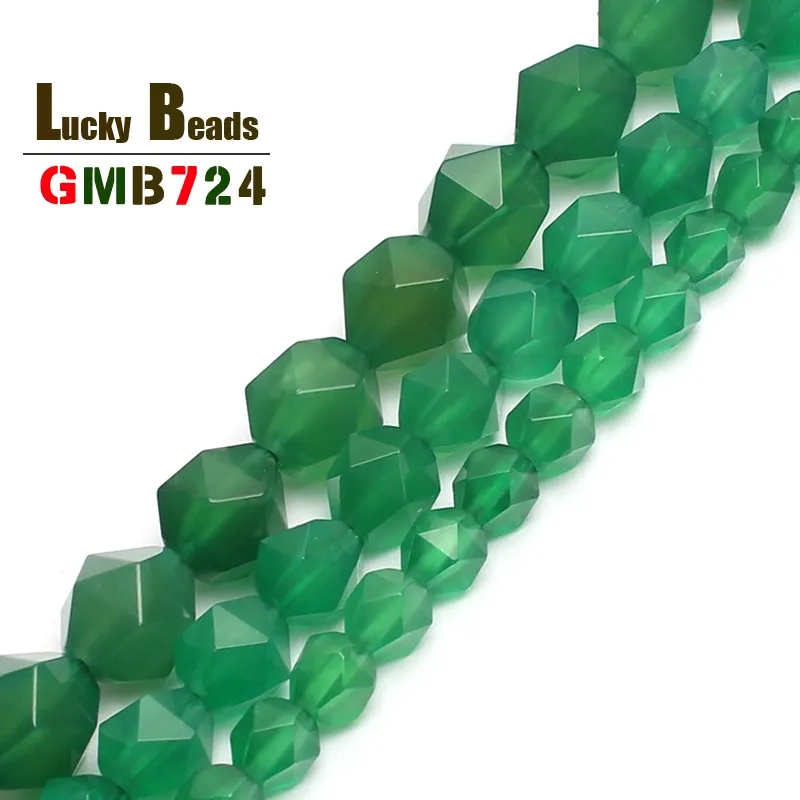 

Nautral Faceted Green Agates Stone Round Beads For Jewelry Making Bracelet 6/8/10mm 15inches Spacer Beads DIY Jewelry