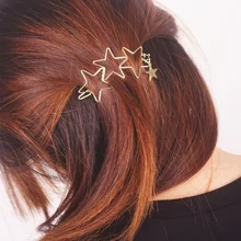 Women Ladies Popular Hollow Star Tassel Hairpin Hair Pin Hair Clips New High Quality Hair Accessories