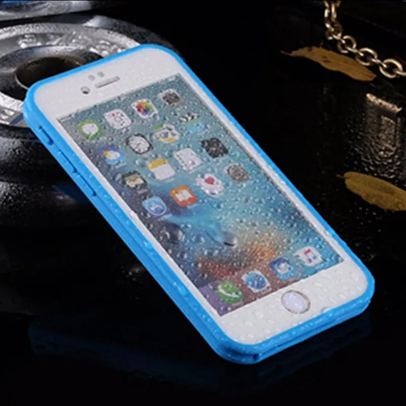 ل iphone 6 للماء TPU حالة IP54 ضئيلة الحياة المياه برهان غطاء للحماية ل iphone 6s حالات حقيبة سيليكون مع بصمة