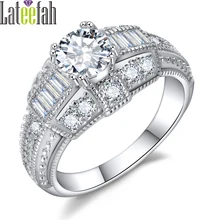

Lateefah Female Vintage Wedding Rings for Women Created Diamond Victorian Wieck Jewelry CZ Engagement Promise Ring Anel Bague