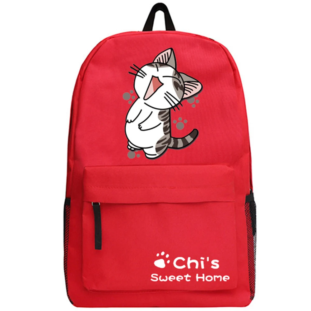 Zshop милый кот рюкзак Chi's Sweet Home Bookbag для девочек детский рюкзак