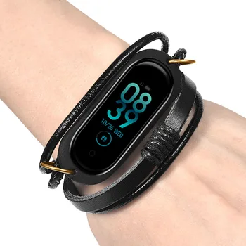 

Retro Weave Strap Bracelet Replacement Wriststrap for Xiaomi Mi Band 3/4 AS99
