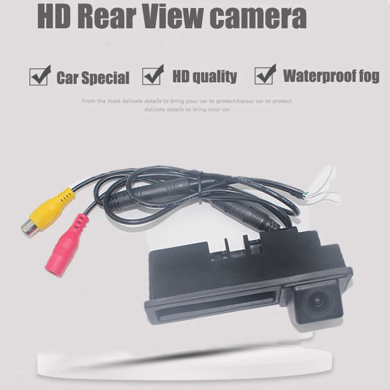 LiandLee Car Trunk Handle Rear View Reversing Parking Camera For Audi A6 C7 4G 2011~2018 (3)
