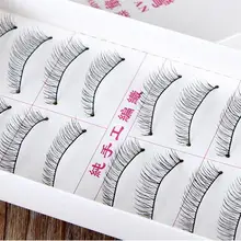 216# естественные, крест-накрест DIY накладные ресницы окуляры как ручной работы Поддельные ресницы искусственные ресницы для личного макияжа мате