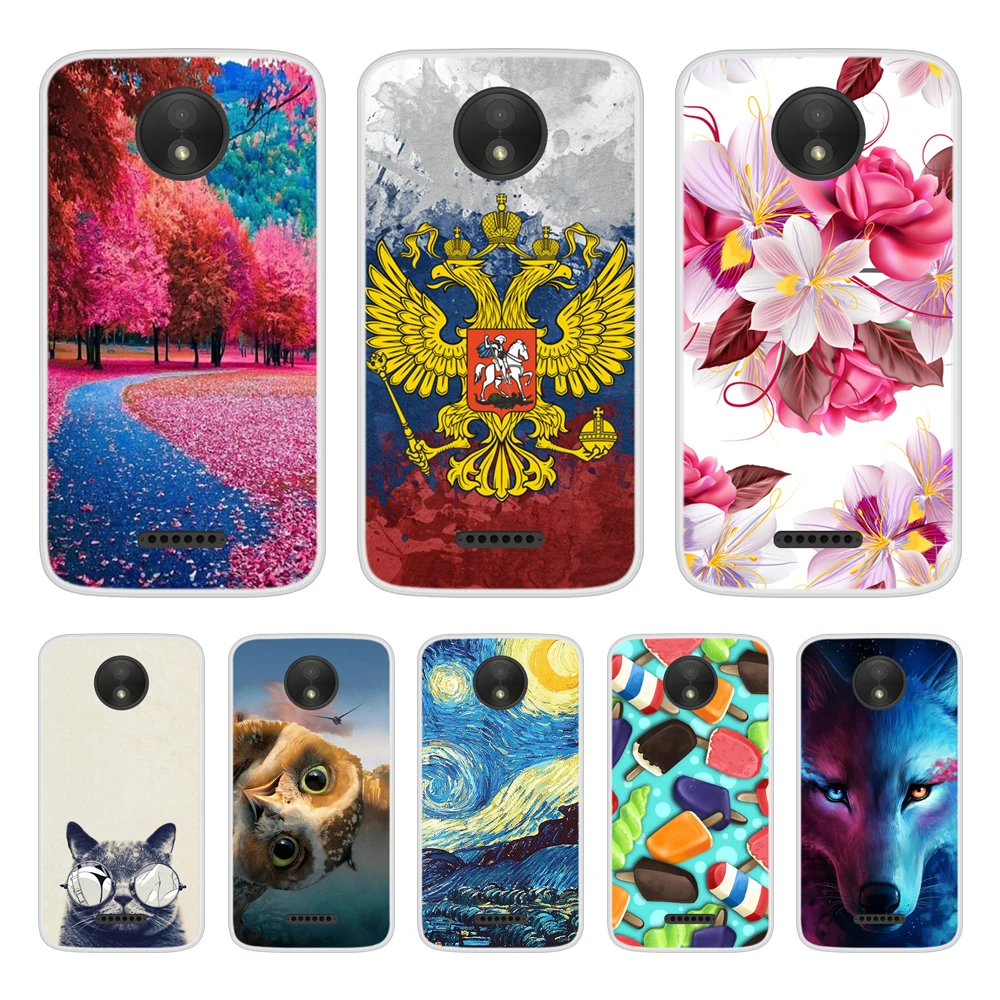 

Case for Motorola Moto C Soft Silicone TPU Cool Pattern Paint Phone Cover for Motorola Moto C Case