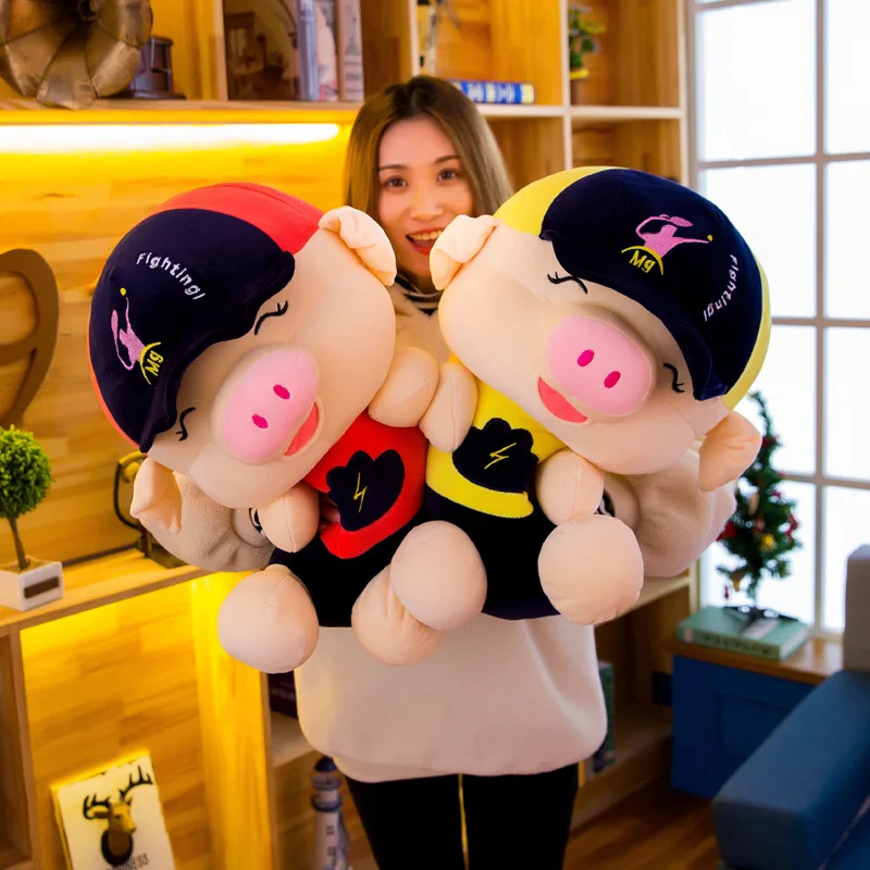 

New lightning Pig Plush Toy McDull pig doll pillow pillow doll birthday gift wholesale