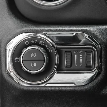 

Console drive lights knob sticker dashboard headlight button cover decorative trim For JL wrangler Interior Accessories