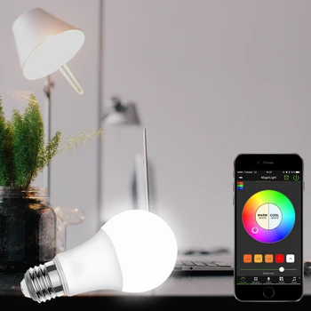 

4.5W E27 WIFI bulb RGBW led light Magic Blue smart lighting Bluetooth AC85-265V lamp color change dimmable for home hotel