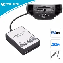 APPS2Car Car Radio USB SD AUX Interface Digital Music Changer Mp3 Adapter for Acura TSX 2004-2011 fits selected OEM Radios