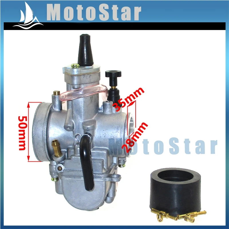 Плоский карбюратор PWK 28 мм для Honda RTL250 CR80 NSR80 CR85R CR125 NSR125 Suzuki RM65 RM80 RM85 Kawasaki KX80 KX100 KX125|pwk 28mm|28mm carburetorcarburetor 28mm |