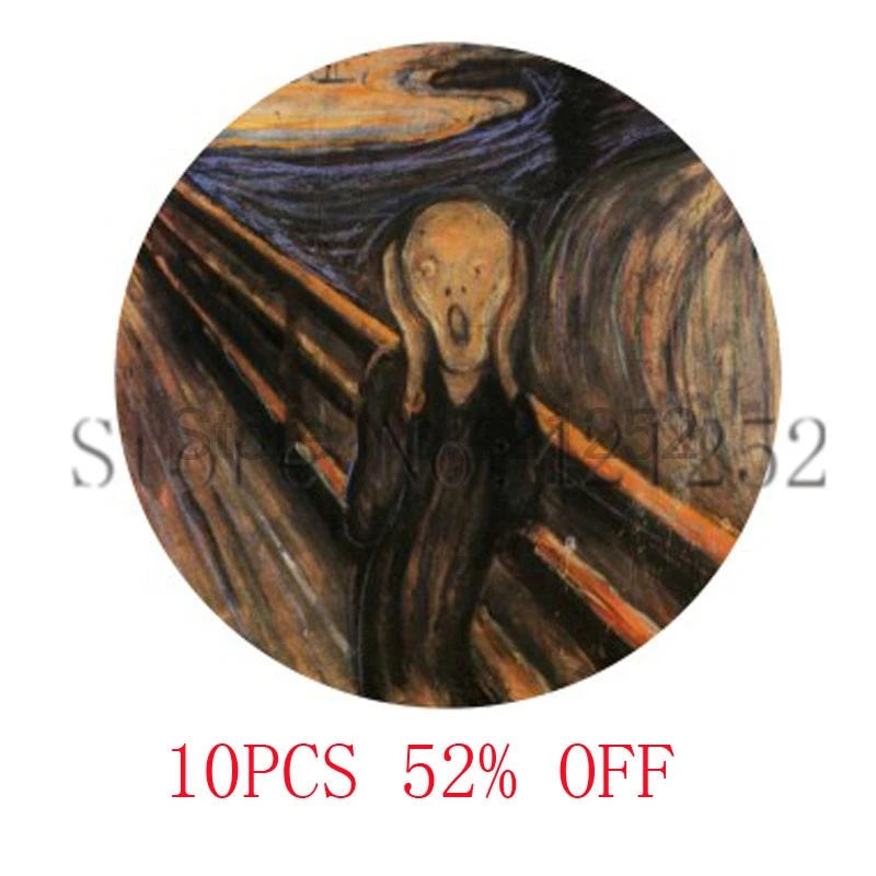 

Edvard Munch The Scream Art Necklace keyring bookmark cufflink earring