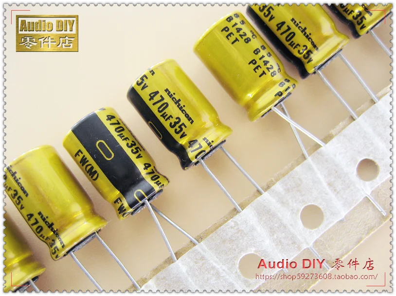 30PCS Nichicon FW series 470uF/35V audio electrolytic capacitors free shipping