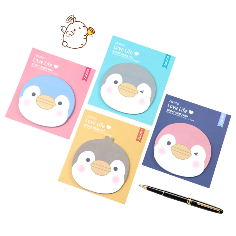 

4pcs Sticky Notes Memo Planner Shopping List Scratch Note Papeterie Kawaii Office Decor Pads Notas Adesivas Sheets Karteczki