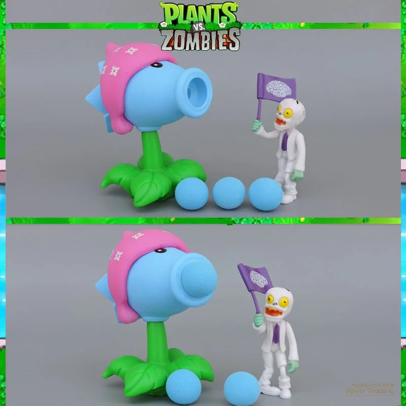 Peashooter Snow Pea Repeater 10 см PVZ Plants vs Zombies подсолнечник кактус Cob Cannon Chomper фигурка модель