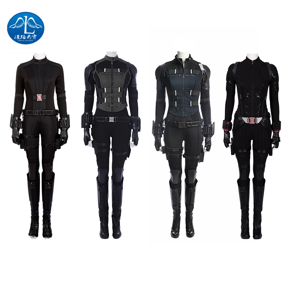 

Black Widow Vengers Infinity War Costume Natasha Romanoff Cosplay Costume Carnaval Halloween Costumes for Women Full Set
