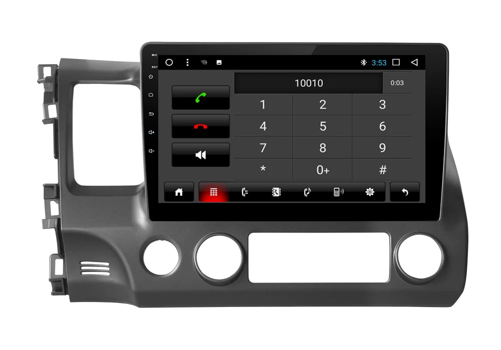 Clearance JIUYIN Android Car DVD GPS Player For Honda Civic 2006 2007 2008 2009 With Radio  Navigation Quad Core Multimedia Player 4