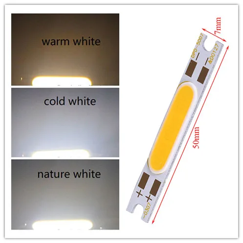 Colorful COB LED Lamp Strip Modules DC 5W For DIY Car House Lighting Home Camping Chip On Board Outdoor Light LED Bulbs