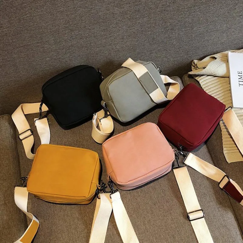 

2018 New Fashion Casual Women Lady Girl Shoulder Crossbody Bag PU Wide Shoulder Strap for Mobile Phone Key BS88