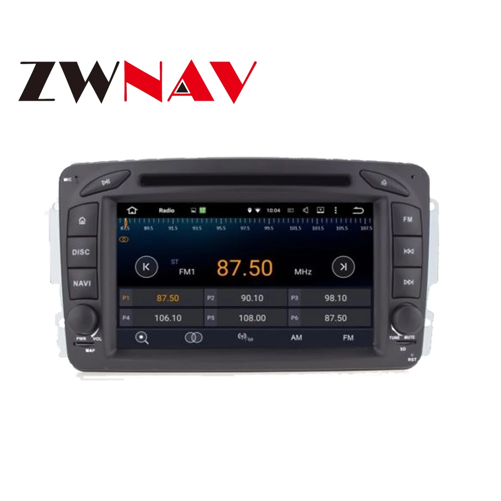 Clearance ZWNAV Android 8.0 Car GPS Navigation 2 Din DVD Player For Mercedes Benz C-W203 A-W168 Vito 2004-2006 Multimedia Radio 7 Inch 2