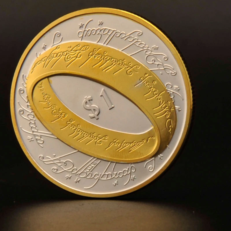 Nueva zelanda señor de los anillos Hobbit plateado colectiva novedad moneda  Elizabeth II recuerdo de aleación de Metal la moneda de la  reproducción|replica|coin patternscoin massage - AliExpress