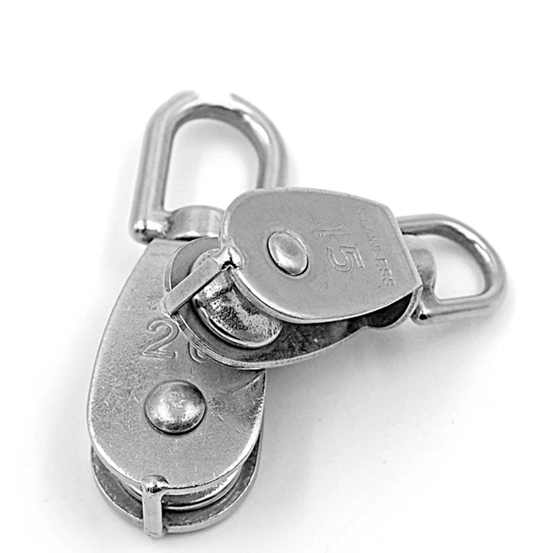 Buy 1pc M15 Pulley Block Stainless Steel pulley