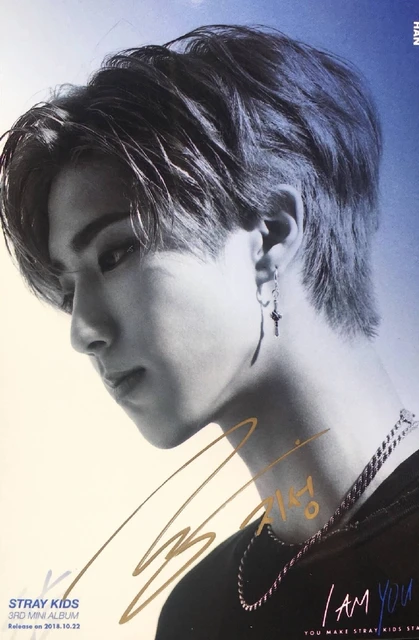 手書きのストレイキッズハンサイン入り写真iam you K-POP 5*7 