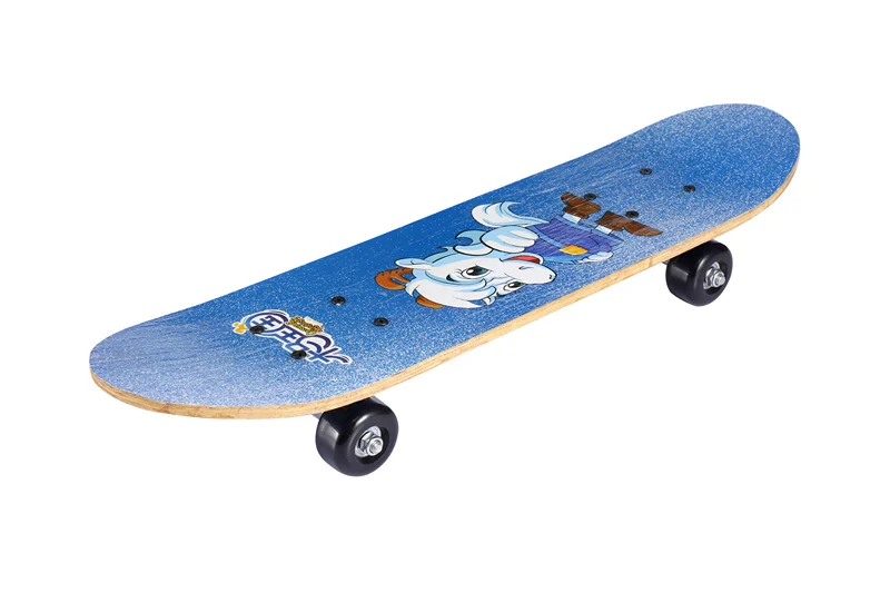Двусторонняя печать детская для скейтборда, роликов скутер развлекательный скейтборд прекрасный подарок ребенку милый мультфильм шаблон