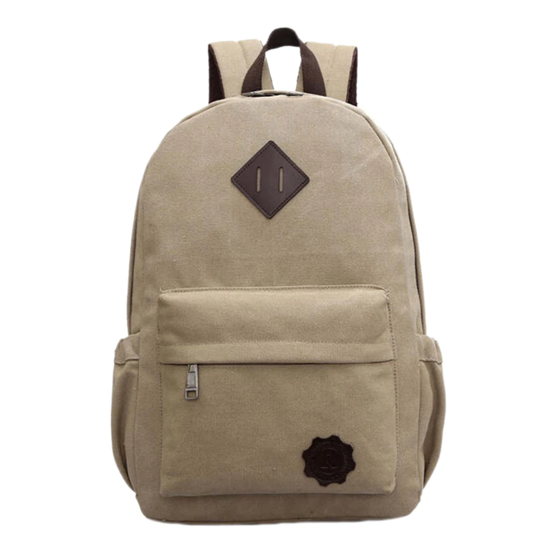

Vintage Men Canvas Backpack Fashion School Bag Casual Travel Rucksack Shoulder Bag, Coffee