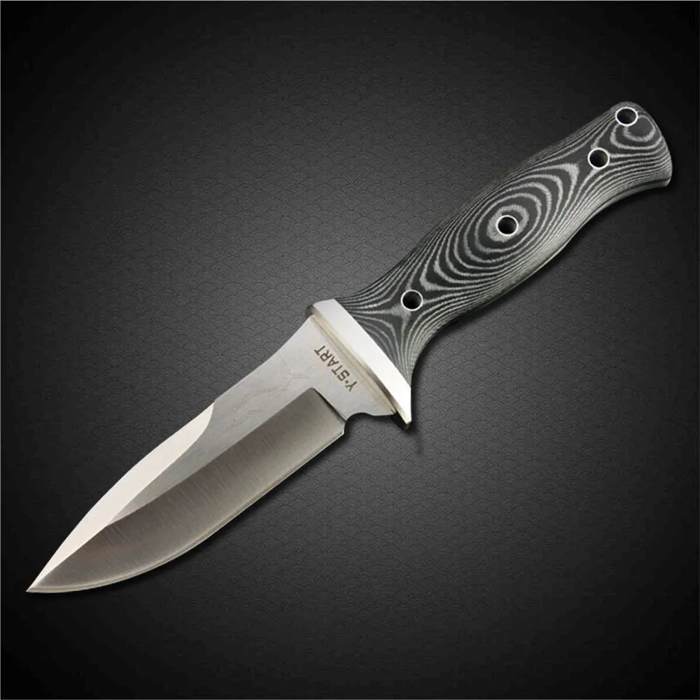 PEGASI Y start Combat Hunting Fixed Blade Knife AUS 8A Stainless Steel