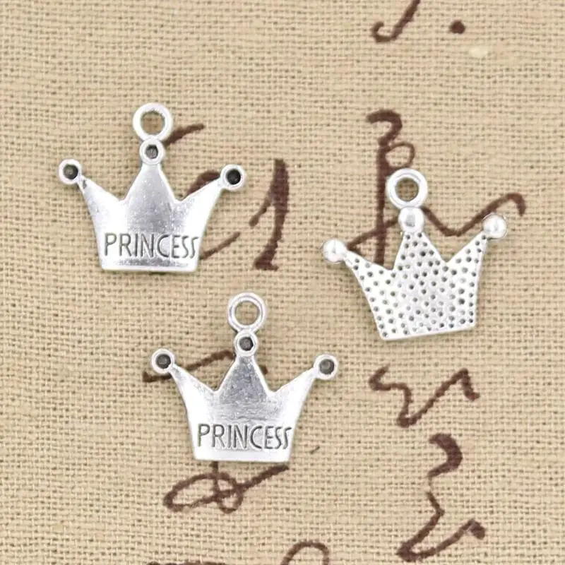 Подвеска Корова на запястье 18x21 мм 30 шт.|charm crown|crown charmprincess crown charms |