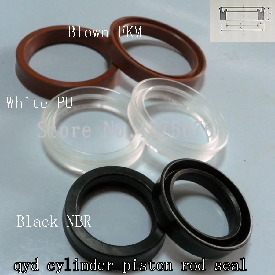 

12*20/14*22/16*24/18*26/20*28/22*30/25*33/30*38/32*40*8 qyd PU Rubber seal ring gaskets Cylinder piston rod Y shaped ring