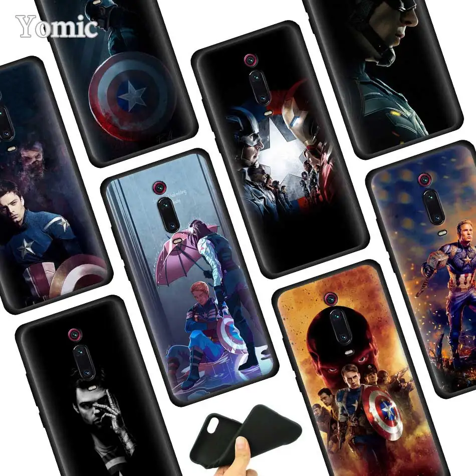 

Bucky Barnes Back Silicone Case for Xiaomi Redmi Note 7 7S 6 Pro K20 7 7A 6 6A Go S2 Y3 5 4X Soft Phone Case
