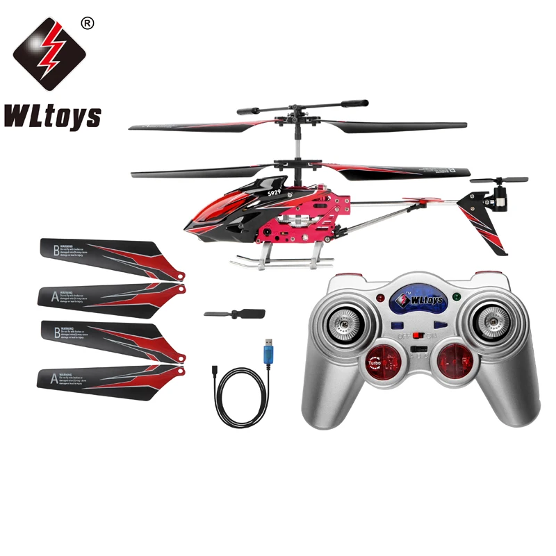 

Wltoys S929 Infrared Ray RTF RC 3.5 Channel Remote Control Helicopter With Gyroscope And Colourful Light USB Plane Outdoor Toy