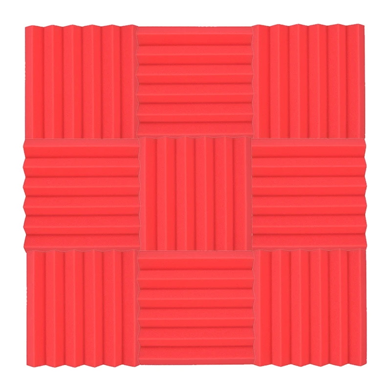 Goede 5pcs30x30x4. 5 cm Geluidsisolatie Foam Studio Akoestische Geluid Behandeling Absorptie Wedge Tegel Bar KTV Muur geluidsisolatie spons