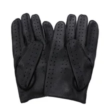 Новые мужские оленьи модные трендовые роскошные мужские перчатки из натуральной кожи перчатки для вождения